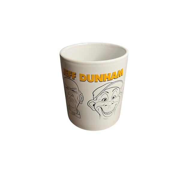 Jeff Dunham Comedy 2012 Dummies Puppets 4in White Ceramic Coffee Mug - Picture 2 of 6